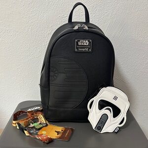Loungefly x Star Wars Death Star Mini Backpack and Stormtrooper coin purse